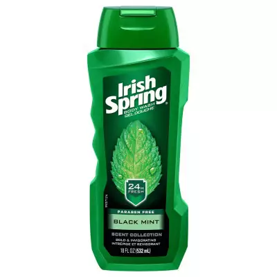 Irish Spring Body Wash for Men, Black Mint- 532 mL