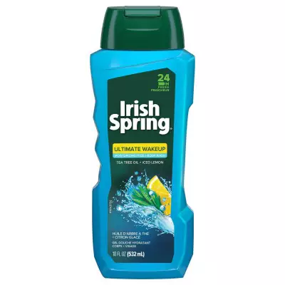 Irish Spring Ultimate Wake Up Tea Tree Oil & Body Wash for men 532mL