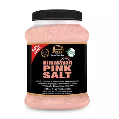 Jazaa Himalayan Pink Salt Jar- 1.1 Kg (38.8 oz/ 2.42 lbs)