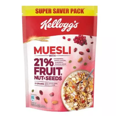 Kellogg's Muesli With 21% Fruit, Nuts & Seeds (5 Grains)- 500g