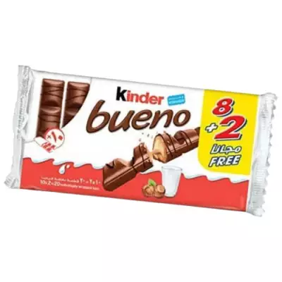 Kinder Bueno With Milk & Hazelnut 10pcs Pack- 430g