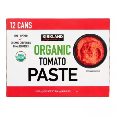 Kirkland Signature Organic Tomato Paste 12 Cans- 170g (6 OZ)