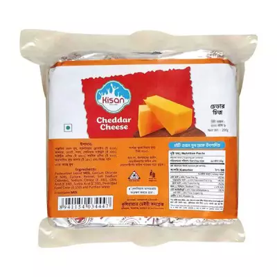Kisan Processed Cheddar Cheese- 200g