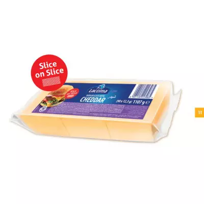 Lactima Processed Cheese Burger Slices 84 PC'S- 1050 g