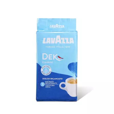 Lavazza Dek Decaffeinated Ground Italian Espresso Coffee- 250g