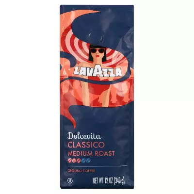 Lavazza Dolcevita Classico Ground Coffee, Medium Roast- 340g (12 OZ)