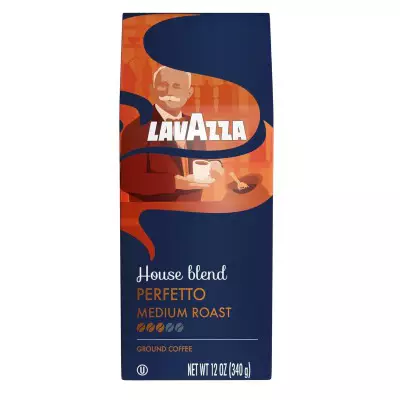 Lavazza House Blend Perfetto Ground Coffee, Medium Roast- 340g (12 OZ)