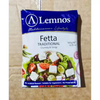 Lemnos  Mediterranean Lifestyle  Fetta TRADITIONAL Crumbly & Tangy - 180gm