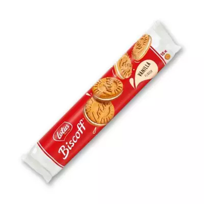 Lotus Biscoff Sandwich Vanilla Cream Biscuits 15X- 150g (5.29oz)