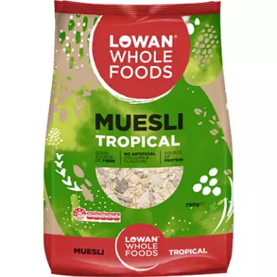 Lowan Muesli Tropical.750gm