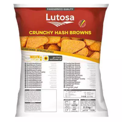 Lutosa  Hash Browns Crunchy  Cunchy -2.5kg