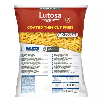 Lutosa Shoestring Fries (French Fries)- 2.5 KG