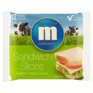 Melbourne Sliced Cheese- 200 gm (12 slices)
