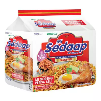 Mi Sedaap Instant Fried Noodles Original Flavour (Mi Goreng Perisa Asli) - 90g X 5