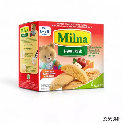 Milna Baby Biscuit Mixed Fruits Flavour (6 Months+)- 130g