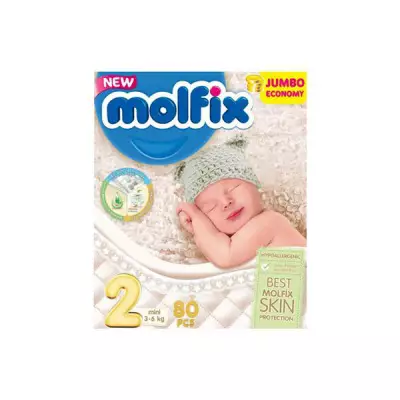 Molfix Baby Diaper Belt 2 Mini 3-6 kg 80 Pcs