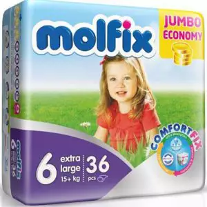 Molfix Baby Diaper Belt 6 Jumbo Extra Large 15+ kg 36 pcs