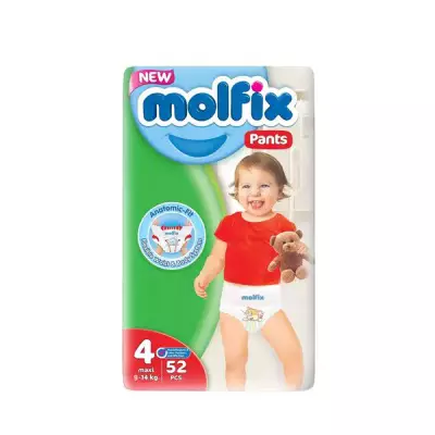 Molfix Baby Diaper Pants 4 Maxi 9-14 Kg (52 pcs)