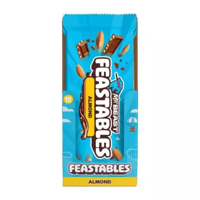 MR BEAST FEASTABLES Almond Chocolate Bar- 60g (2.1 OZ)