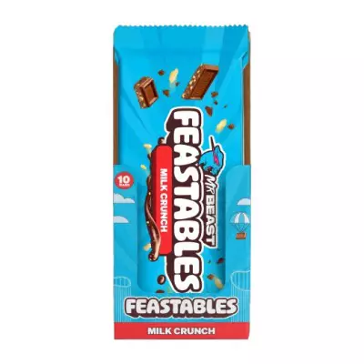 MR BEAST FEASTABLES Milk Crunch Chocolate Bar- 60g (2.1 OZ)