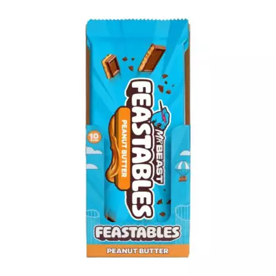 MR BEAST FEASTABLES Peanut Butter Chocolate Bar- 60g (2.1 OZ)