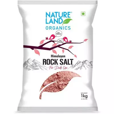 Nature Land Organics Himalayan Pink Rock Salt Pouch- 1KG