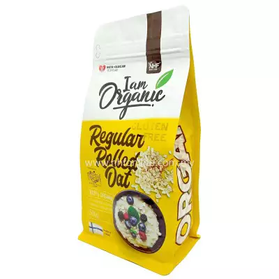 NHF Gluten Free I Am Organic Regular Rolled Oat (100% Organic) - 500g