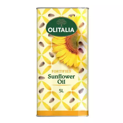 Olitalia Fortified Sunflower Oil (Tin)  5 LTR