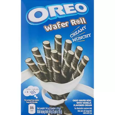 Oreo Wafer Roll Creamy Munchy With Vanilla Flavored Cream- 54 g