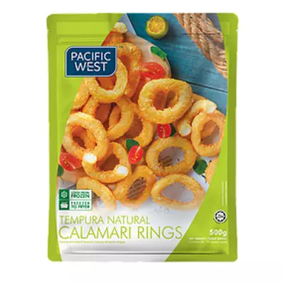 Pacific West Tempura Natural Calamari Rings- 500 gm