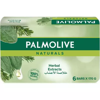 Palmolive Naturals Soap With Herbal Extracts - 170g X 6 Packs