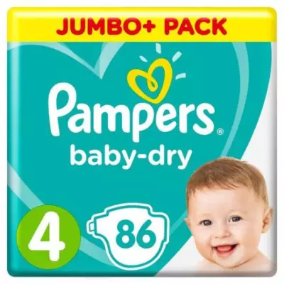 Pampers Baby-Dry 4 Pants 86pcs