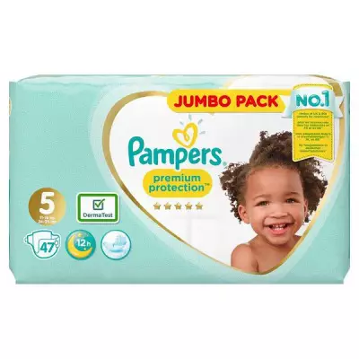 Pampers Premium Protection 5 Nappy Pants 47 Pcs Jumbo Pack