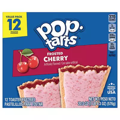 Pop Tarts Toaster Pastries, Frosted Cherry Value Pack Of 12- 576 g