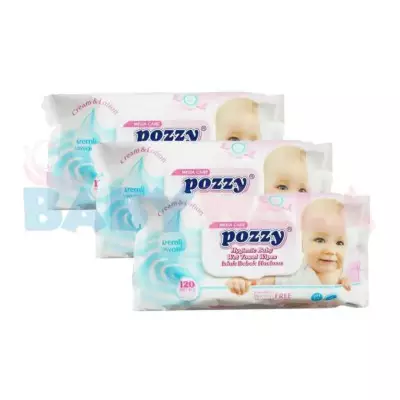 Pozzy Baby wet towel wipes 120 pc's