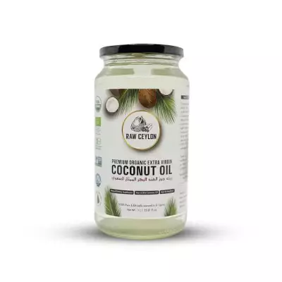 RAW CEYLON PREMIUM ORGANIC EXTRA VIRGIN COCONUT OIL- 1L (33.81 Fl.oz)