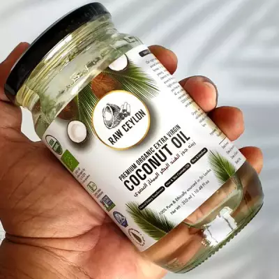 RAW CEYLON PREMIUM ORGANIC EXTRA VIRGIN COCONUT OIL- 310mL (10.48 Fl.oz)