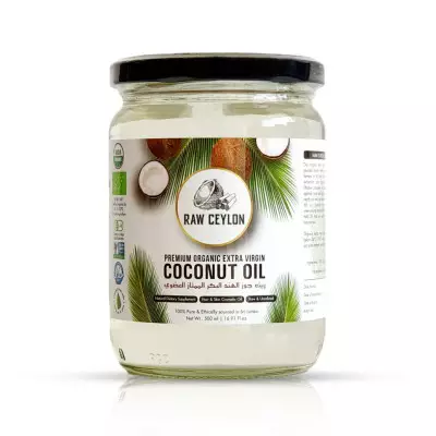 RAW CEYLON PREMIUM ORGANIC EXTRA VIRGIN COCONUT OIL- 500mL (16.19 Fl.oz)