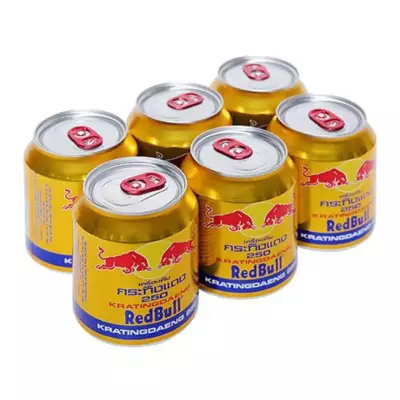 Red Bull Gold Energy Drinks Can Case Of 6- 250 mL