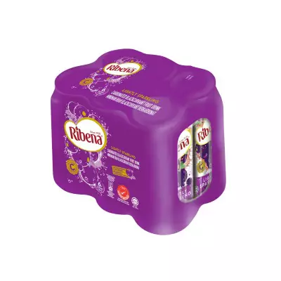 Ribena Sparkling Carbonated Blackcurrant Fruit Drink Can- 6 X 320 mL