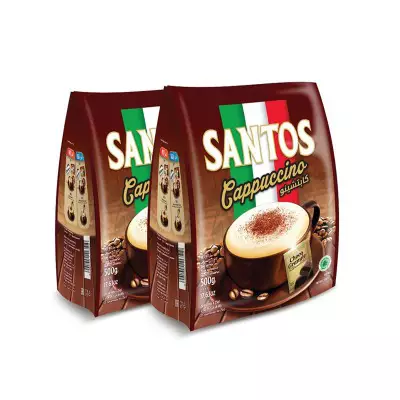 Santos Cappuccino 3 In1 With Choco Granule Coffee - 300 Gm