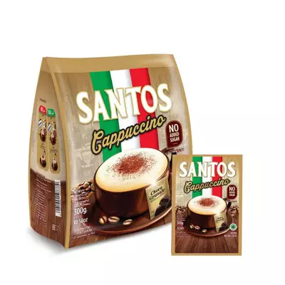 Santos Cappuccino No Added Sugar- 300 gm