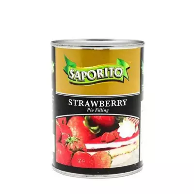 Saporito Strawberry Pie Filling Can - 595 gm