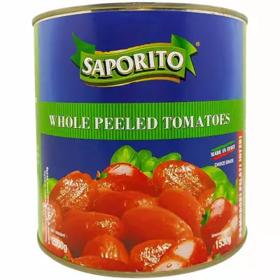 Saporito Whole Peeled Tomatoes- 2550g