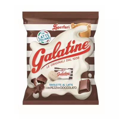 Sperlari Galatine Chocolate Milk Bars (Tavolette Al Latte) Candy Bag- 125g