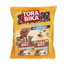 Torabika Cappuccino No Sugar Added Coffee 20 Sachets Pack- 250g (20 X 12.5g)