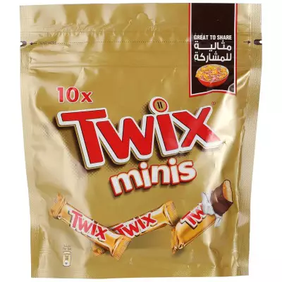 Twix Minis 10X Chocolate Bars - 200g