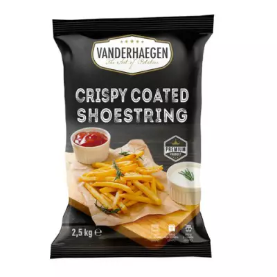 Vanderhaegen Crispy Coated Shoestring French Fries- 2.5 Kg