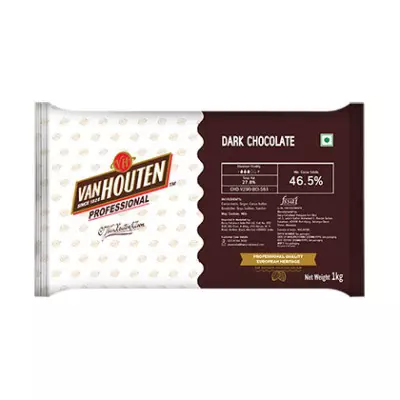 VANHOUTEN Professional Intense Dark Chocolate Compound- 1 KG