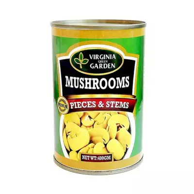 Virginia Green Garden Mushroom Pieces & Stems- 400g